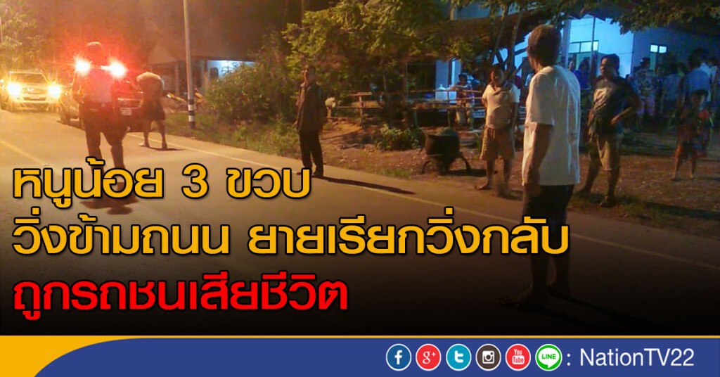 หนูน้อย 3 ขวบวิ่งข้ามถนน ยายเรียกวิ่งกลับถูกรถชนดับ หนูน้อย 3 ขวบวิ่งข้ามถนน ยายเรียกวิ่งกลับถูกรถชนดับ