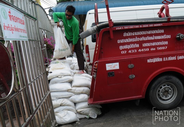 กทม.เตรียมกระสอบทราย 2.35 ล้านใบ รับน้ำทะเลหนุน