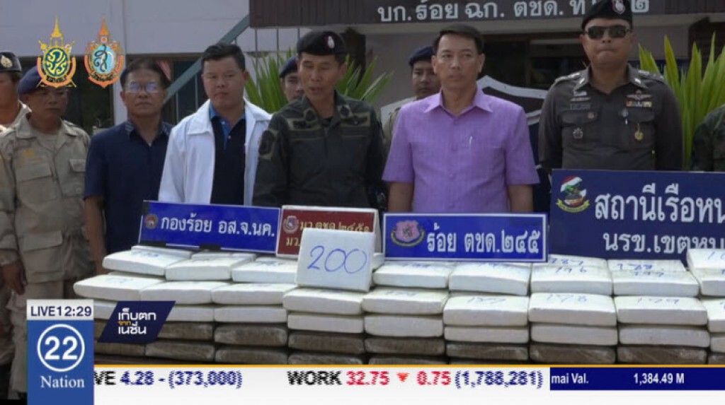 ตชด.หนองคาย ยึดกัญชา 200 กก. ตชด.หนองคาย ยึดกัญชา 200 กก.