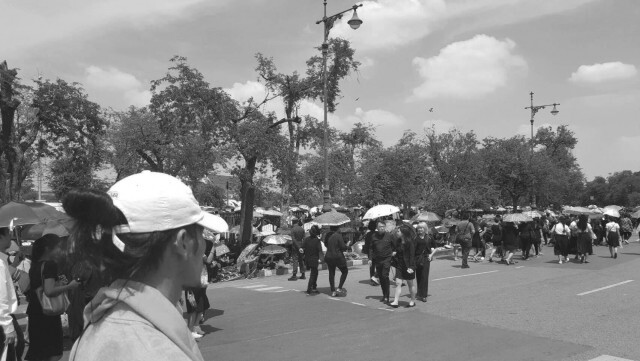 บรรยากาศหน้าศาลหลักเมือง
