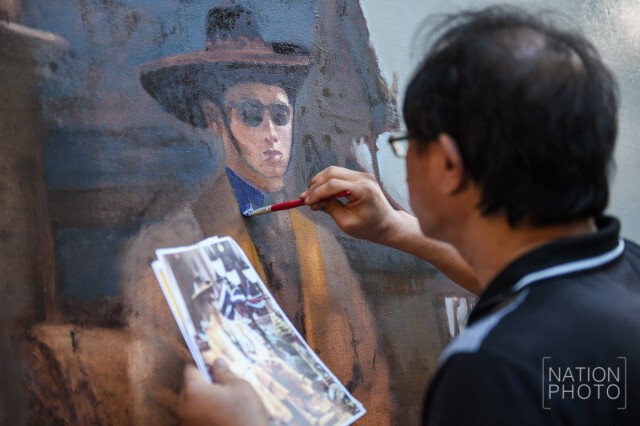 ศิษย์เก่าม.ศิลปากร รวมใจวาดพระบรมสาทิสลักษณ์ ในหลวง ร.๙