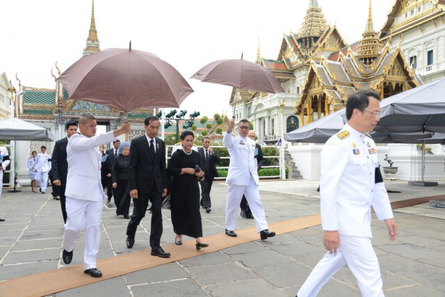 ประธานาธิบดีอินโดนีเซีย พร้อมภริยา สักการะพระบรมศพฯ