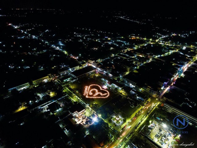 ศรีสะเกษ-จุดเทียนเป็นเลข 9 ในดวงใจ
