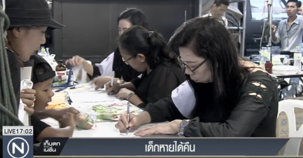 แจกสายรัดข้อมือป้องกันเด็กพลัดหลง แจกสายรัดข้อมือป้องกันเด็กพลัดหลง
