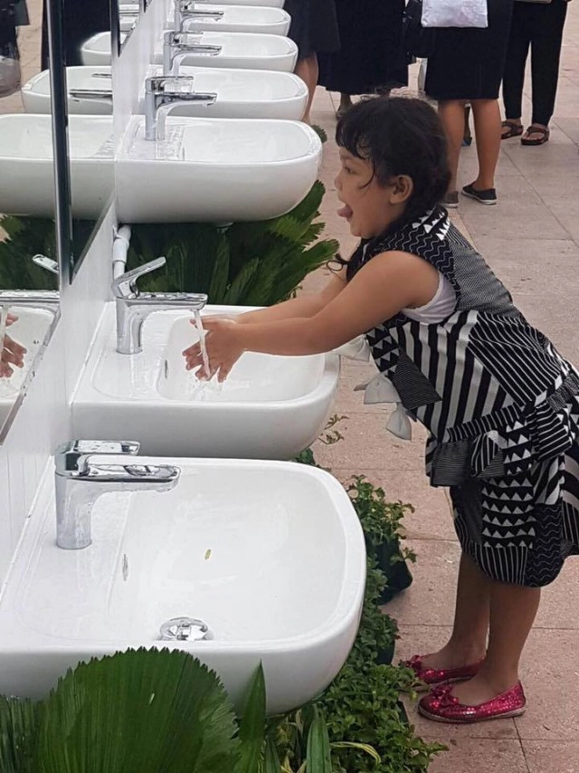 SCG เนรมิตห้องน้ำใน1วันให้บริการประชาชนที่ท้องสนามหลวง