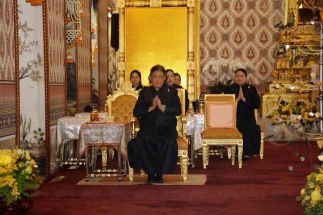สมเด็จพระเทพรัตนราชสุดาฯ เสด็จฯ ในการพระพิธีธรรมสวดพระอภิธรรมพระบรมศพ