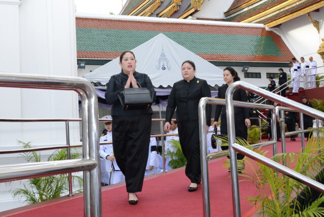 สมเด็จพระเทพรัตนราชสุดาฯ เสด็จฯ ในการพระพิธีธรรมสวดพระอภิธรรมพระบรมศพ