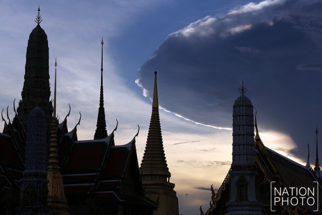 ท้องฟ้า บริเวณพระบรมมหาราชวัง