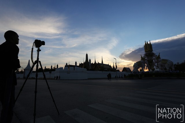 ท้องฟ้า บริเวณพระบรมมหาราชวัง
