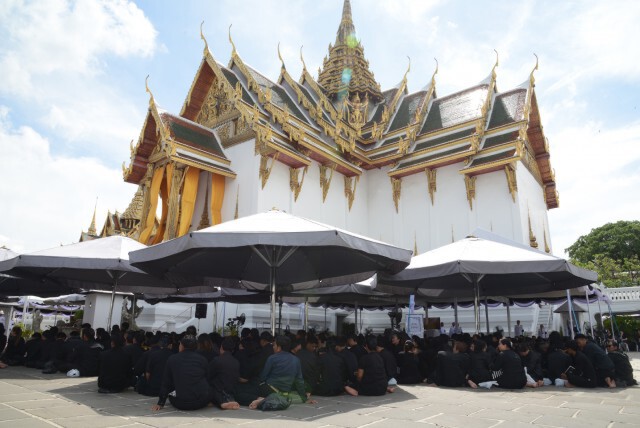 พระองค์ภา-พระองค์เจ้าสิริวัณณวรีฯ เสด็จพระพิธีธรรมสวดพระอภิธรรมพระบรมศพ