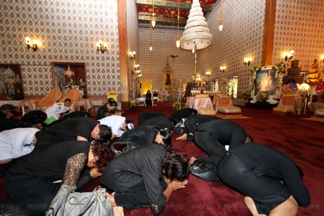 ฟ้าหญิงจุฬาภรณ์ เสด็จพระพิธีธรรมสวดพระอภิธรรมพระบรมศพ