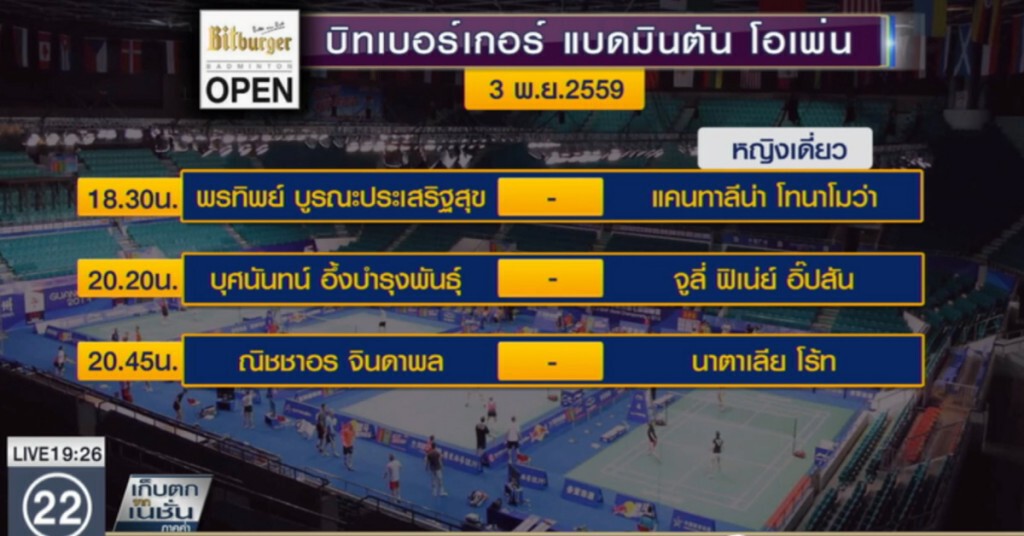 "โฆษิต" ตกรอบ 2 บิทเบอร์เกอร์ โอเพ่น "โฆษิต" ตกรอบ 2 บิทเบอร์เกอร์ โอเพ่น