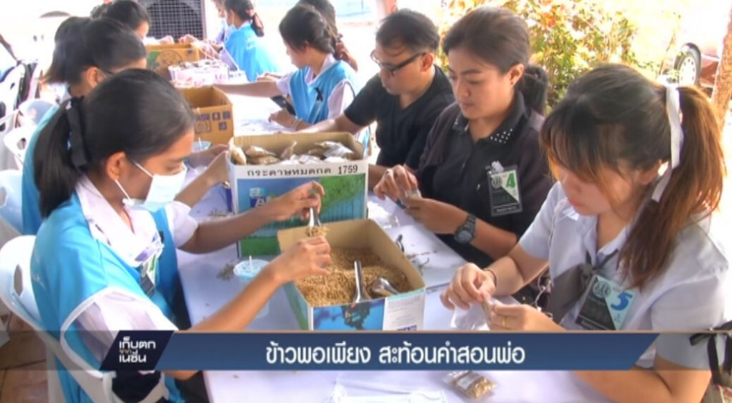 ข้าวพอเพียง สะท้อนคำสอนพ่อ ข้าวพอเพียง สะท้อนคำสอนพ่อ