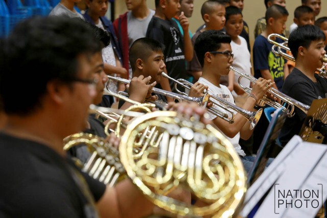 วงเยาวชนออร์เคสตรายะลา ซ้อมกิจกรรมร้องเพลงสรรเสริญพระบารมี