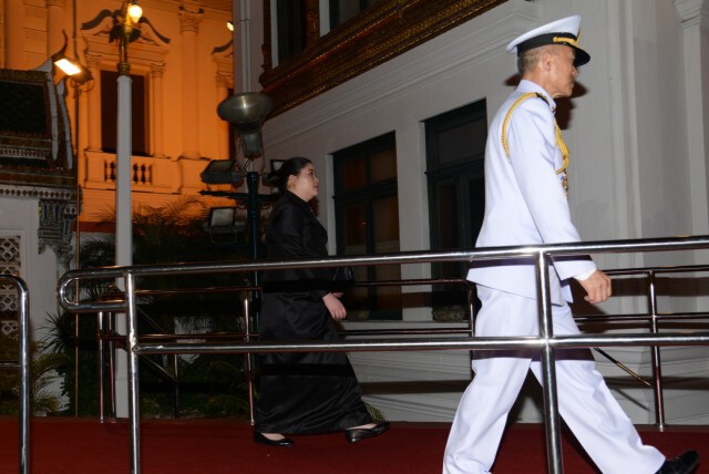 สมเด็จพระเทพรัตนราชสุดาเสด็จฯพระพิธีธรรมสวดพระอภิธรรมพระบรมศพ
