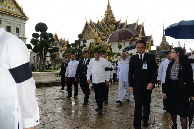 ปธน. "ดูเตร์เต" เยือนไทย พร้อมเข้าสักการะพระบรมศพ