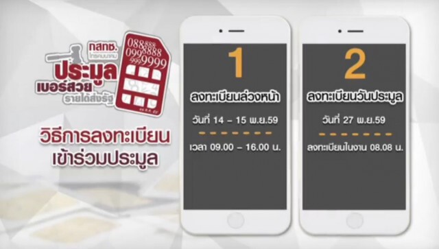 สักเบอร์ไหม!
กสทช.เตรียมประมูลเบอร์สวย 27 พ.ย.นี้
ราคาเริ่มต้น 6-20 ล้าน