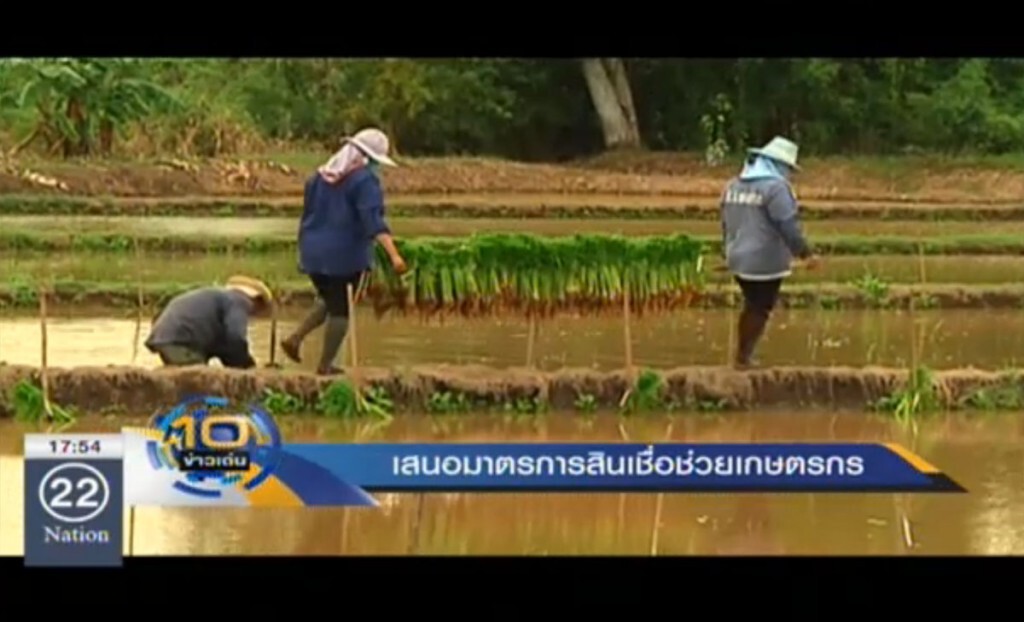 เสนอมาตรการสินเชื่อ ช่วยเกษตรกร เสนอมาตรการสินเชื่อ ช่วยเกษตรกร
