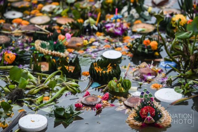 "ซากกระทง"หลังวันลอยกระทง