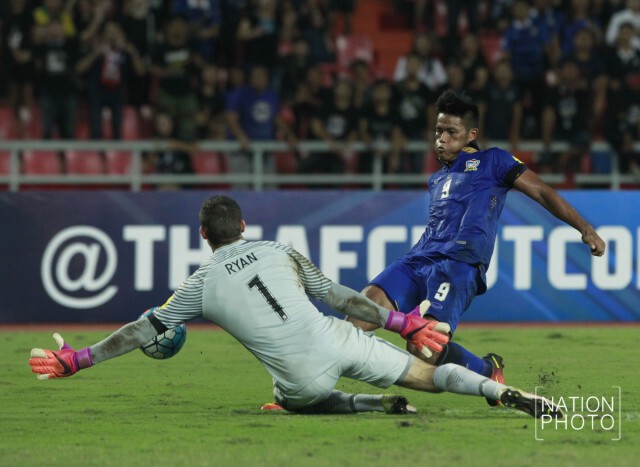 ภาพชุด : "ช้างศึก" เก็บแต้มแรกคัดบอลโลก หลังเจ๊าออสซี่ 2-2