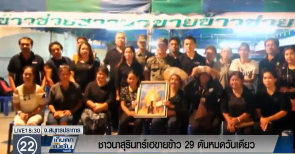ชาวนาเฮ ขนข้าว 29 ตัน ขายโรงงานปากน้ำ เกลี้องในวันเดียว ชาวนาเฮ ขนข้าว 29 ตัน ขายโรงงานปากน้ำ เกลี้องในวันเดียว