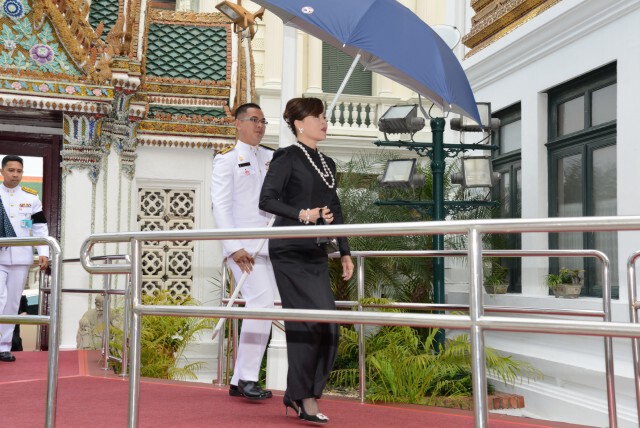 ทูลกระหม่อมหญิงอุบลรัตนราชกัญญา เสด็จในการพระพิธีธรรมสวดพระอภิธรรมพระบรมศพ