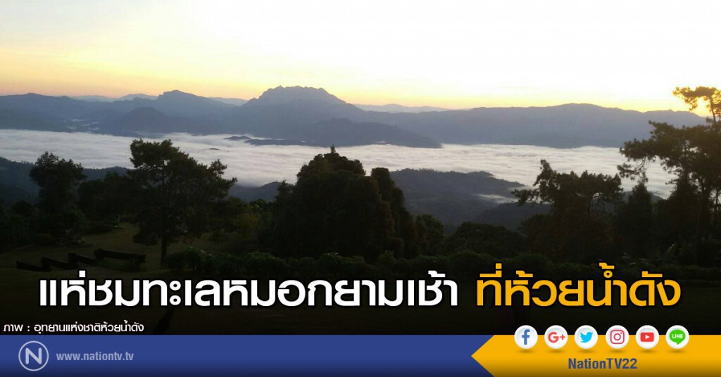 แห่ชมทะเลหมอกยามเช้า ที่ห้วยน้ำดัง แห่ชมทะเลหมอกยามเช้า ที่ห้วยน้ำดัง