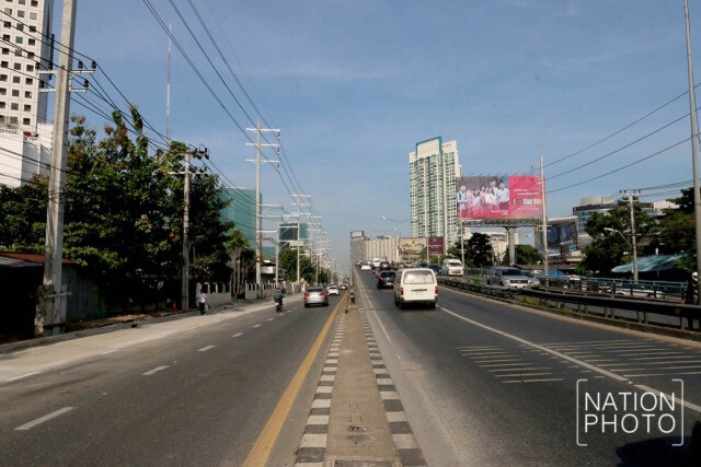 บรรยากาศช่วงเช้า ก่อนปิดสะพานข้ามแยกรัชโยธิน