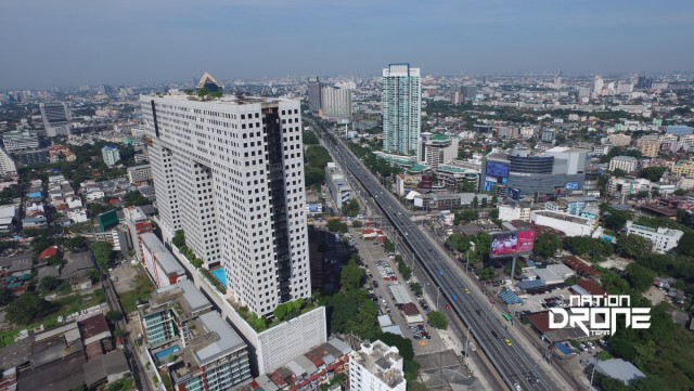 ภาพมุมสูง สะพานรัชโยธิน