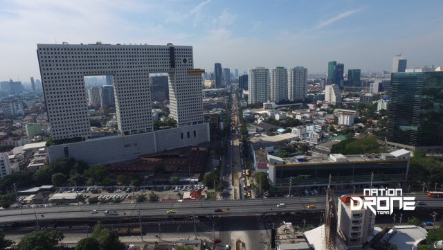 ภาพมุมสูง สะพานรัชโยธิน