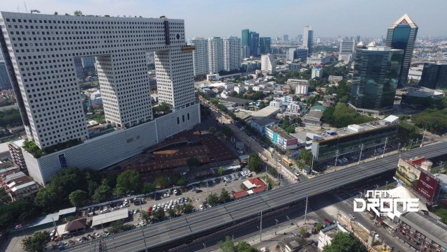 ภาพมุมสูง สะพานรัชโยธิน