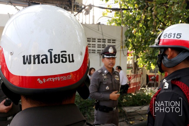 บรรยากาศช่วงเช้า ก่อนปิดสะพานข้ามแยกรัชโยธิน