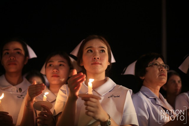 "พยาบาลของพระราชา"
พยาบาลจากทั่วประเทศ ร่วมแปรอักษรเป็นเลข ๙ รำลึกในพระมหากรุณาธิคุณ