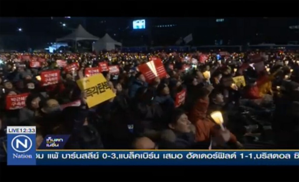 เกาหลีใต้นับล้านขับไล่ ประธานาธิบดีครั้งใหญ่สุด เกาหลีใต้นับล้านขับไล่ ประธานาธิบดีครั้งใหญ่สุด