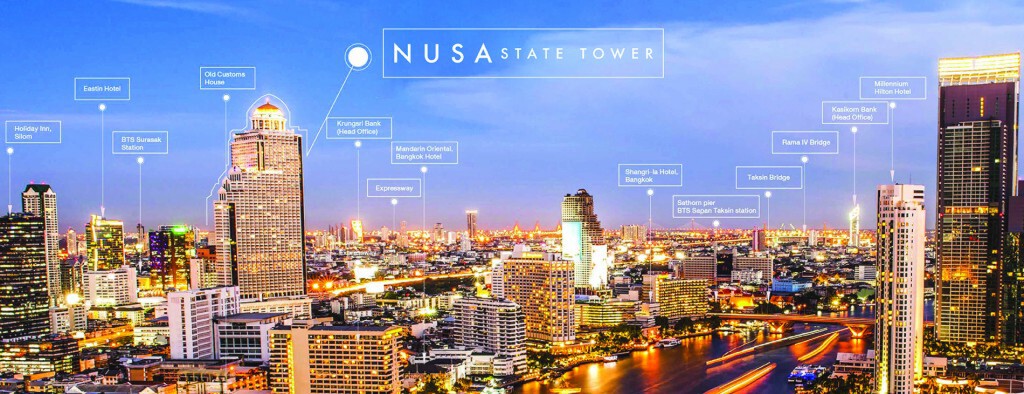 โอกาสที่คุณเลือกได้ Nusa State Tower เป็นเจ้าของออฟฟิศหรู วิวแม่น้ำ ใจกลางสีลม ที่ซื้อถูกกว่าเช่า!