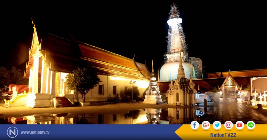บรรยากาศยามค่ำคืนอันเงียบสงบ บริเวณลานวัด วัดมหาธาตุวรมหาวิหาร จ.นครศรีธรรมราช บรรยากาศยามค่ำคืนอันเงียบสงบ บริเวณลานวัด วัดมหาธาตุวรมหาวิหาร จ.นครศรีธรรมราช