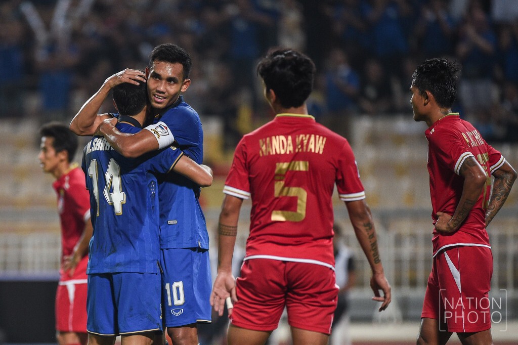 ภาพชุด ช้างศึก อัด เมียนมาร์  4-0 สะใจแฟนบอล