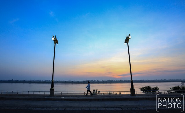 ภาพชุด บรรยากาศยามเช้า "ริมแม่น้ำโขง"