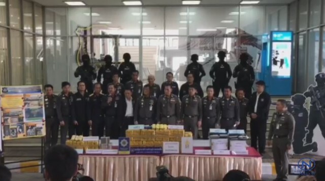 ตร.แถลงจับเครือข่ายค้ายาเสพติดรายสำคัญ
 ของกลางเพียบมูลค่า200ล้าน