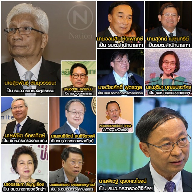 ราชกิจจานุเบกษา เผยแพร่ประกาศให้รัฐมนตรีพ้นจากความเป็นรัฐมนตรี และแต่งตั้งรัฐมนตรี