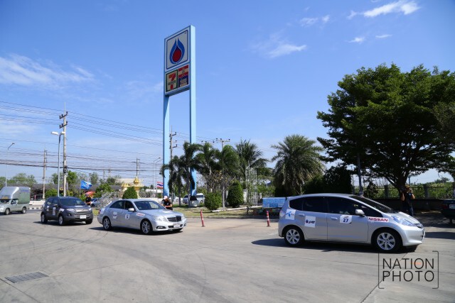 นักแข่งเช็คอินจุดแรก ที่อุทยาน ร.๒ กิจกรรม Nation TV Charity Rally 2 "รำลึกถึงพ่อ"