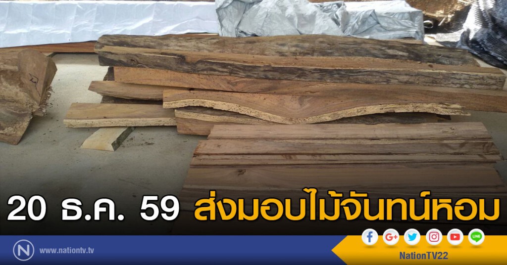 ส่งมอบไม้จันทน์หอม 20 ธ.ค.นี้ ส่งมอบไม้จันทน์หอม 20 ธ.ค.นี้
