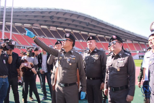 "ศานิตย์"ตรวจสนามราชมังคลา  สั่ง พฐ.เก็บรอยนิ้วมือผู้ก่อเหตุจุดพลุแฟร์