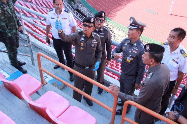 "ศานิตย์"ตรวจสนามราชมังคลา  สั่ง พฐ.เก็บรอยนิ้วมือผู้ก่อเหตุจุดพลุแฟร์