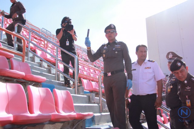 "ศานิตย์"ตรวจสนามราชมังคลา  สั่ง พฐ.เก็บรอยนิ้วมือผู้ก่อเหตุจุดพลุแฟร์