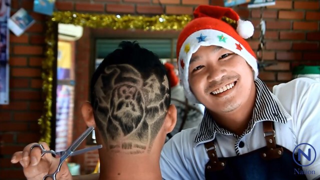 ตัดทรงผมซานตาคลอส รับคริสต์มาสกันแล้ว