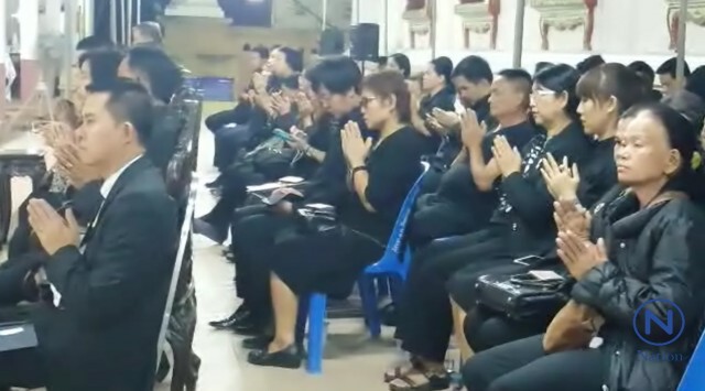 บรรยากาศสวดคืนแรก 
"แม่มารศรี" สุดเศร้า