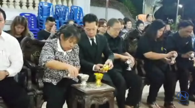 บรรยากาศสวดคืนแรก 
"แม่มารศรี" สุดเศร้า
