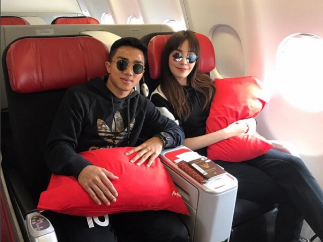 คู่รักสุดหวาน "เจ ชนาธิป-เมย์ พิชญ์นาฏ"  ควงแขนสุดสวีทรับลมหนาวที่ญี่ปุ่น