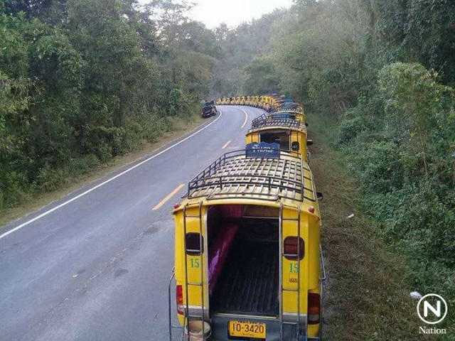 เปิดบริการแล้ว! สองแถวเหลืองจอมทอง-อินทนนท์ แก้ปัญหารถติดยอดดอย